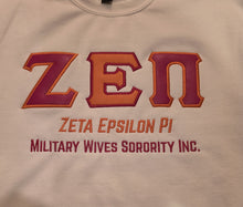 Load image into Gallery viewer, Zeta Epsilon Pi Leather Letter Sweatshirt