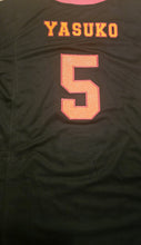 Load image into Gallery viewer, Black Jersey with Fuchsia & Orange Lettering – Zeta Epsilon Pi Sorority