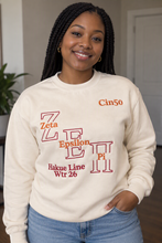 Load image into Gallery viewer, Zeta Epsilon Pi Line Sweatshirt