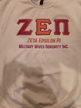 Load image into Gallery viewer, Zeta Epsilon Pi Leather Letter Sweatshirt
