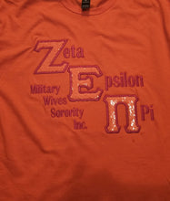 Load image into Gallery viewer, Custom embroidered Sorority T-shirt
