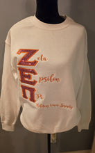 Load image into Gallery viewer, Sequin Zeta Epsilon Pi Sweatshirt
